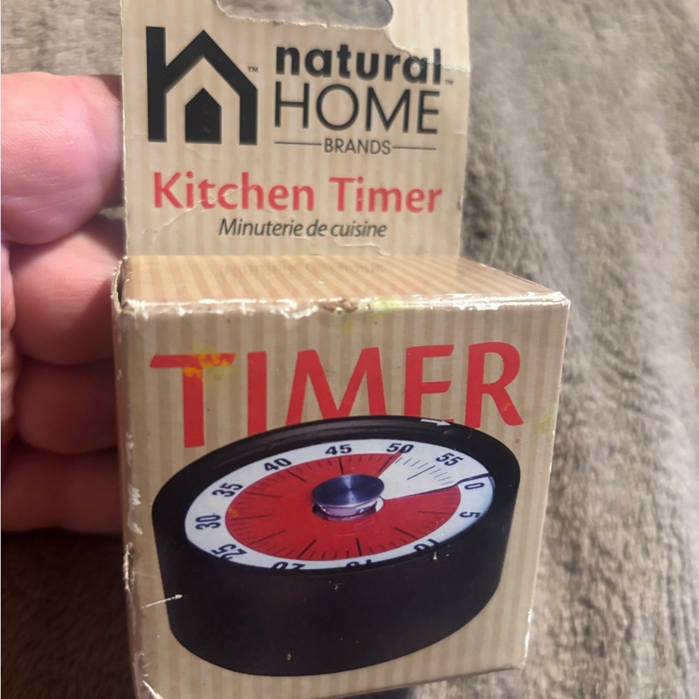 Natural Home Kitchen Timer - Black